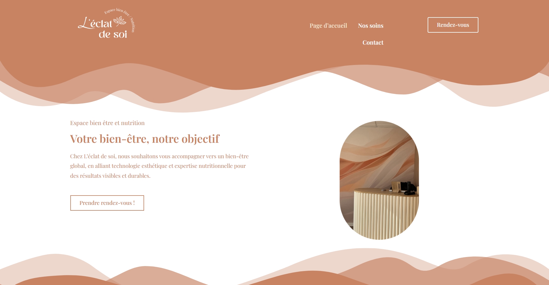 Création de site vitrine Rouen — Salon bien-être L'éclat de soi